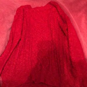 Red Knit Sweater